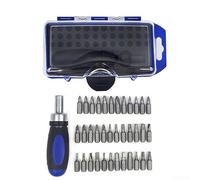 Zoegneer Jeu de 38 tournevis à cliquet avec embouts interchangeables et construction en acier 45# pour téléphone portable, ordinateur et ménage, kit d'outils manuels