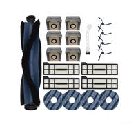 Zoegneer Kit d'accessoires de rechange pour aspirateur robot Eufy X10 avec brosse principale amovible, 4 brosses latérales, 4 filtres HEPA, 6 sacs à poussière, 4 lingettes et outil de nettoyage pour