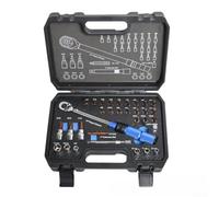 Zoegneer Kit de clés dynamométriques 32 pièces en acier au chrome vanadium avec outil triple évasement pour fusées simples doubles et évasées à bulles à 45 degrés pour les conduites de refroidissement