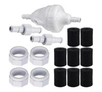 Zoegneer Kit de raccord d'écrou de tuyau de rechange G52 - Construction en plastique flexible - Prévention des fuites - Débit d'eau amélioré - Installation rapide pour Zodiac 180 280 3900 Poo