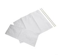 Zoegneer Kit de rechange lavable en polyester pour chaises de directeur à rayures bleues et blanches 53 x 41 cm (blanc)