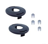 Zoegneer Kit d'œillets pour tête de débroussailleuse FS44 FS55 FS70 FS76 pour FS80 FS85 Comprend 2 couvercles et 4 clips Pièces de rechange pour protéger la tête de coupe contre les débris Facile à