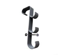 Zoegneer Lot de 1 support de poteau réglable à 3 crochets pour piscine hors sol - Support de rangement robuste pour écumoire, brosse, tuyau et serviette - Convient au cadre jusqu'à 6,9 cm pour Intex