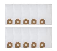 Zoegneer Lot de 10 sacs à poussière non tissés de rechange pour aspirateur Karcher CV30/1 CV38/2 - Grande capacité pour une filtration efficace