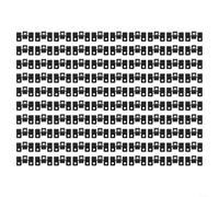 Zoegneer Lot de 100 clips de terrasse composites en acier inoxydable pour panneaux WPC 6 mm Écart noir 9 mm