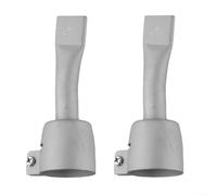 Zoegneer Lot de 2 buses de soudage plates de 20 mm pour chalumeau à air chaud en acier inoxydable pour soudage au sol en PVC, tête de soudage à chaud