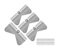 Zoegneer Lot de 2 charnières d'extension de vidange en acier inoxydable pour tuyaux de descente rectangulaires ou carrés, design rabattable pour garder l'eau loin de la fondation, installation facile