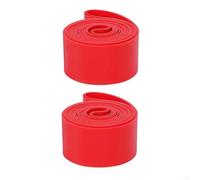 Zoegneer Lot de 2 coussinets en PVC haute pression anti-crevaison extensibles pour VTT, vélo de route, voiture pliable (35,6 cm)