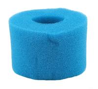 Zoegneer Lot de 2 éponges filtrantes réutilisables en mousse bleue de rechange pour cartouche Intex Bubble Jet Pure Spas S1 10,8 x 7,3 cm avec trou central de 4 cm