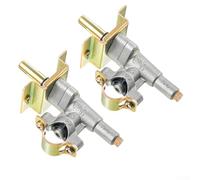 Zoegneer Lot de 2 vannes de contrôle de gril robustes pour contrôle de précision - Valve de gaz pour barbecue - Réglage précis du débit de gaz - Température de cuisson