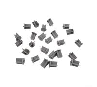 Zoegneer Lot de 25 inserts amovibles en silicone gris pour clôture de piscine de 2,5 cm pour trous de 2,5 cm, kit de couverture de sécurité pour toutes les clôtures de piscine, installation facile