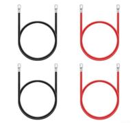 Zoegneer Lot de 4 câbles de batterie pour chariot de golf 36 V/48 V compatibles avec vélos électriques et scooters 50 cm (M8 4 pièces)