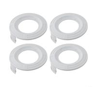 Zoegneer Lot de 4 capuchons de bobine de débroussailleuse pour débroussailleuse FSE52 FSA57 FSA30 C 3-2 - 79,3 x 23,7 mm - En plastique blanc - Pièces de rechange pour canette de ligne d'herbe