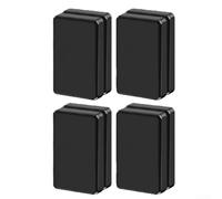 Zoegneer Lot de 4 paires de poids magnétiques coupe-vent pour rideaux d'hiver, petite taille 5 x 2,5 x 1,25 cm, sécurise les rideaux, nappes et drapeaux contre les vents forts, facile à installer