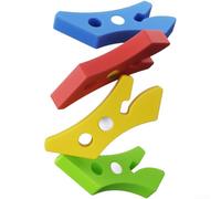 Zoegneer Lot de 4 supports de bidon de gaz magnétiques ultra légers pour camping, randonnée, réchaud en plein air, support anti-basculement compatible avec la plupart des bouteilles de carburant noir