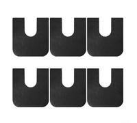 Zoegneer Lot de 6 tapis d'apprentissage de toilette lavables en forme de U en feutre de caoutchouc réutilisables pour l'apprentissage de la propreté, les toilettes commerciales et les salles de bains