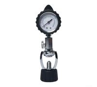 Zoegneer Manomètre pour réservoir de plongée 0 à 350 bar pour valve d'étrier avec couvercle de protection transparent et en caoutchouc, design compact et léger pour équipement de plongée sous-marine