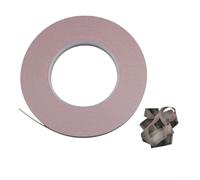 Zoegneer Matériau de fixation lumineux pour mouches avec texture à pois noirs pour pêche en mer - Bande en caoutchouc souple - Vert rose ou noir - 100 m