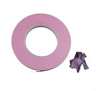 Zoegneer Matériau de fixation lumineux pour mouches avec texture à pois noirs pour pêche en mer - Bande en caoutchouc souple - 100 m - Vert, rose ou noir (rose)