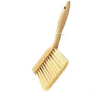 Zoegneer Mini balai et pelle à poussière avec manche en bois avec poils denses pour le nettoyage du bureau, du canapé et des espaces, pour enlever les miettes, la litière d'animaux et les résidus