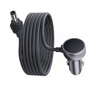 Zoegneer Mini câble d'alimentation CC 3 en 1 avec prise USB et voltmètre LED 18 AWG pour voitures, camions, bus, bateaux, antenne parabolique, connexion directe CIG 12-24 V 2 A Tra, stable (500 cm)