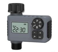 Zoegneer Minuteur d'eau automatique avec écran LCD à programmation facile, contrôleur d'irrigation intelligent étanche IP55 pour systèmes goutte à goutte, arroseurs de pelouse, brumisation de serre et