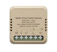 Zoegneer Module Smart Switch DIY Matter Over WiFi double contrôle pour HomeKit Google Home et mise à niveau pour commutateurs traditionnels Planification à distance Po
