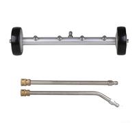 Zoegneer Nettoyeur de châssis haute pression de 40,6 cm avec buses de pulvérisation à double usage pour véhicules et lavage extérieur, construction en aluminium, roues en caoutchouc flexible, 4