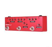 Zoegneer Pédale multi-effets 6 en 1 pour guitare avec retardateur de distorsion du chorus Overdrive Booster Buffer Coque en métal True Bypass pour guitare électrique basse enregistrement en studio