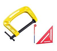Zoegneer Pince G en fer ductile robuste de qualité industrielle avec poignée antidérapante ergonomique en T pour bois, métal, plastique, jaune, 16,5 x 10 x 1,6 cm (L)