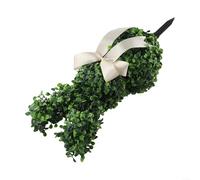 Zoegneer Plante verte artificielle en forme de lapin de Pâques pour intérieur et extérieur, décoration topiaire en plastique résistant aux intempéries pour jardin, porche ou décoration d'intérieur