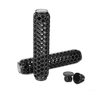 Zoegneer Poignées de guidon imprimées en 3D pour VTT et vélos de route, design ergonomique absorbant les chocs, antidérapant, respirant, léger, 33,5 g, paire avec ajustement précis confortable pour