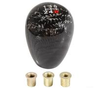 Zoegneer Pommeau de levier de vitesse manuel en alliage d'aluminium et fibre de carbone 5 vitesses 6 vitesses avec ajustement en matériau haute résistance pour un meilleur contrôle de la conduite (5