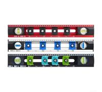 Zoegneer Règle de niveau de positionnement à suspendre en alliage d'aluminium 40 cm Outil de mesure double vue Marques coulissantes pour cadres muraux, boîte de commutation, rénovateurs de maison