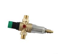 Zoegneer Régulateur de pression d'eau avec filtre à contre-courant et manomètre en laiton DN15 DN20 DN25 pour installations d'eau domestique Design compact facile à nettoyer Integ en acier inoxydable