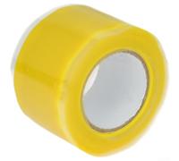 Zoegneer Ruban adhésif multicolore en silicone PVC 25 mm ignifuge imperméable flexible pour équipement de sport gestion des câbles (jaune)