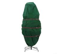 Zoegneer Sac de rangement vertical pour sapin de Noël, housse imperméable avec boucles à fermeture éclair sur toute la longueur, cordon de serrage et poignées pour une protection sécurisée de