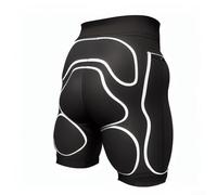 Zoegneer Short de ski pour adulte avec rembourrage en EVA épais pour snowboard et patinage sur glace avec genouillères et coudières Noir Taille XL