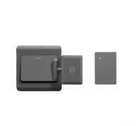 Zoegneer Smart Switch Robot Bouton poussoir RF sans fil Contrôle sans fil Matériau ABS DC3-5 V Portée 20 m Rechargeable 2 heures de charge dure 100 jours pour lumières électroménagers Gris avec 1 ou 2