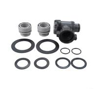 Zoegneer Soupape de rechange pour système de pompe filtrante de piscine Coleman avec interrupteur et connecteurs courts y compris 25076RP Kit d'étanchéité pour un débit d'eau efficace