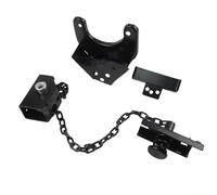 Zoegneer Support de pneu de secours en métal noir OEM 51900-60280 pour Toyota 2003-2009 sauf 2005 SR5 et Lexus GX470 2003-2009 Installation de remplacement extérieur A