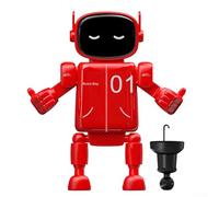 Zoegneer Support de téléphone portable mignon pour véhicule avec motif robot de dessin animé qui offre une stabilité fiable grâce à la technologie avancée de gravité (rouge)