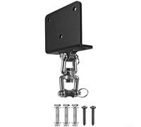 Zoegneer Support mural robuste en acier au carbone pour sac de boxe, crochet pivotant à 360 degrés, résistant à la rouille, design compact pour la maison, la salle de sport ou le garage, support