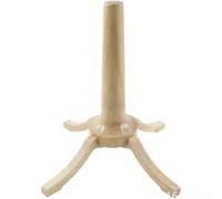 Zoegneer Support pour instrument de musique en bois - Support portable pour trompette et saxophone soprano avec coussinets en silicone antidérapants - Design robuste en croix - Beige (support pour