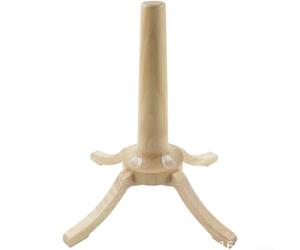 Zoegneer Support pour instrument de musique en bois - Support portable pour trompette et saxophone soprano avec coussinets en silicone antidérapants - Design robuste en croix - Beige (support pour
