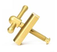 Zoegneer TC4 Boucle de guidon de vélo pliable en C pour vélos pliants Brompton Légers Usinés CNC Vis en acier inoxydable anti-desserrage 64 mm x 8 mm (doré)