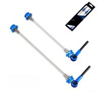 Zoegneer TC4 Paire de brochettes à dégagement rapide en alliage pour vélo de route, VTT, vélo pliable de 100 mm, 130 mm, 135 mm (bleu)