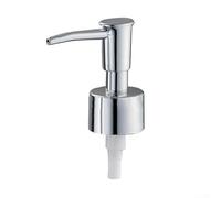 Zoegneer Tête de pompe en plastique pour bouteille de lotion, distributeur de , pompe de rechange pour salle de bain, hôtel, club, spa (argent vif)