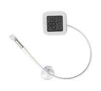 Zoegneer Thermomètre d'aquarium avec sonde en acier inoxydable 304 pour aquariums d'eau douce et d'eau salée, appareil de mesure externe de la température de l'eau pour application MI Home pour