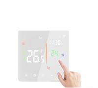 Zoegneer Thermostat WiFi intelligent pour chauffage au sol électrique 16 A 3 A écran tactile Régulateur de température hebdomadaire programmable pour systèmes de chauffage au sol électriques et